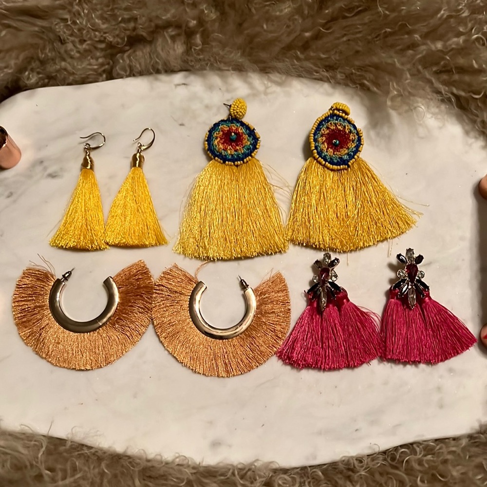 Tassel Statement Earrings